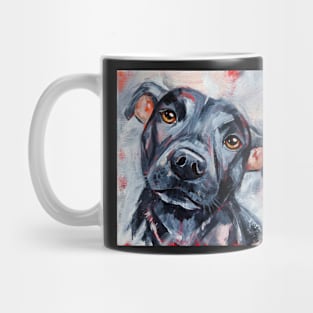 Sam, Portrait of a Staffy Dog Mug